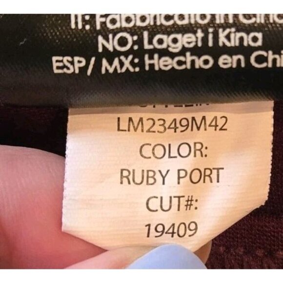 Liverpool Pants Womens 10 Jegging Skinny Maroon Ankle Ruby Port LM2349M42 - Picture 7 of 7